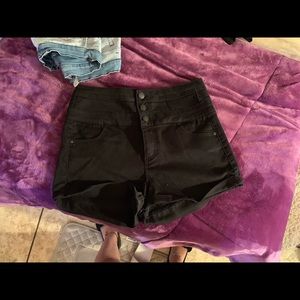 High rise shorts